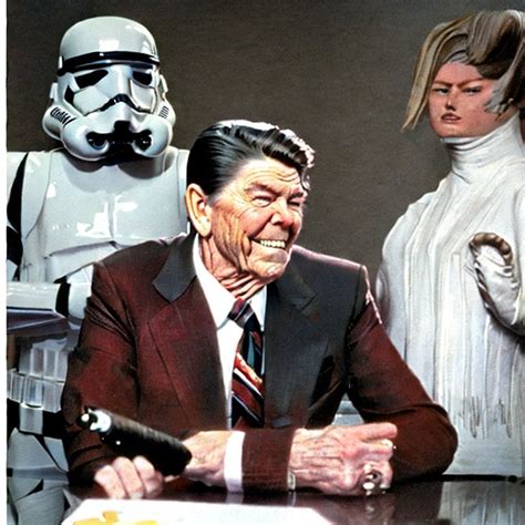 Ronald Reagan in Star Wars : r/weirddalle