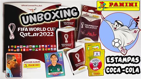 Lbum Qatar Mundial Panini Unboxing Apertura Estampas Coca