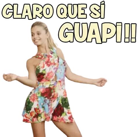 CLARO QUE Si GUAPI Sticker De WhatsApp DescargarStickers