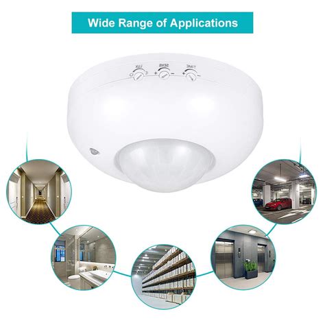 Snnroo Ceiling Pir Infrared Body Motion Sensor Detector Lamp Light