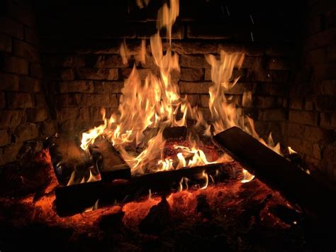 premium photo cozy fireplace