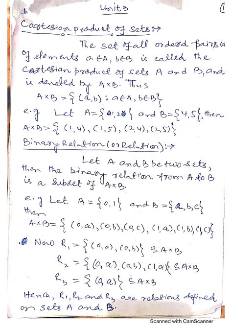 Unit Mth Discrete Mathematics Studocu