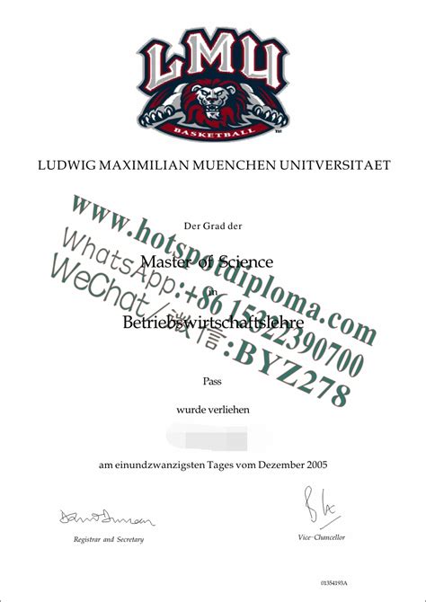 How Buy Ludwig Maximilian University Of Munich Diploma Certificate