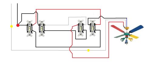 Ceiling Fan With Light Switch Wiring