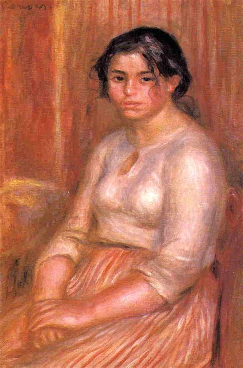 Seated Nude In Profile Gabrielle Pierre Auguste Renoir Hot Sex Picture