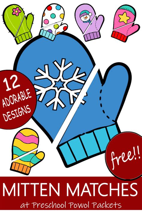 Mitten Matching Printable