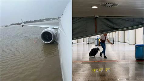 Una Fuerte Tormenta Inunda El Aeropuerto De Palma Y Obliga A Suspender