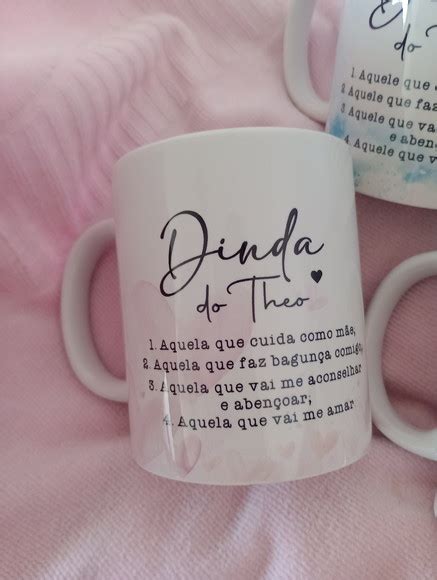 Caneca Personalizada Dindo Dinda Elo Produtos Especiais