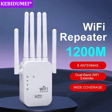 Repetidor Inal Mbrico De 1200Mbps Extensor De Se Al WiFi De Doble Banda