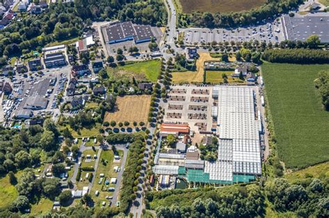 Hamm Aus Der Vogelperspektive Geb Ude Des Pflanzenmarkts Gartencenter