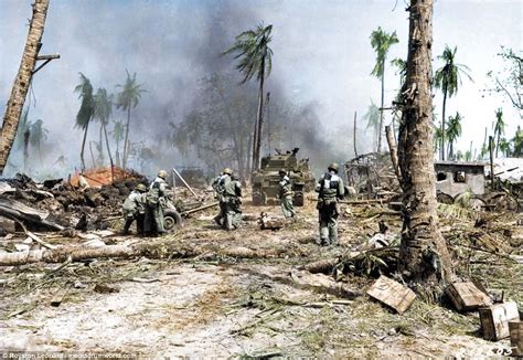 Stunning Colorized Pictures Show The Brutal Pacific War Daily Mail Online