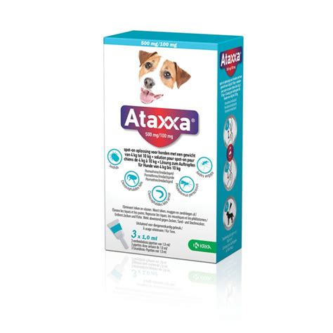 Ataxxa Spot On Anti Vlooien En Teken Druppels Hond Kg Pipetten