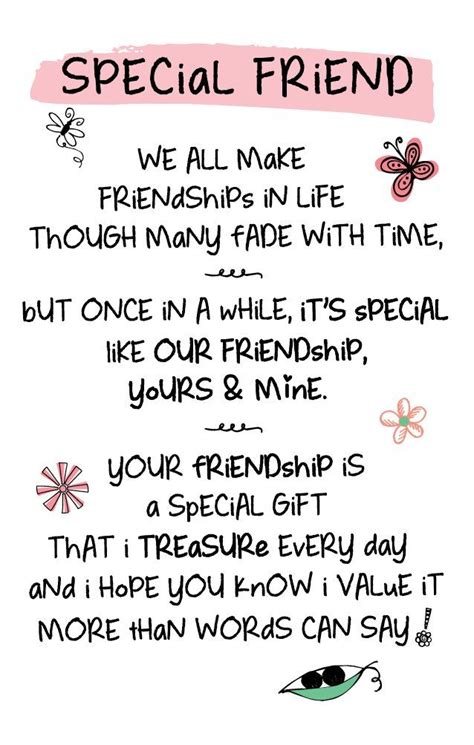 Inspired Words Keepsakes Special Friend In 2024 Friendship Day