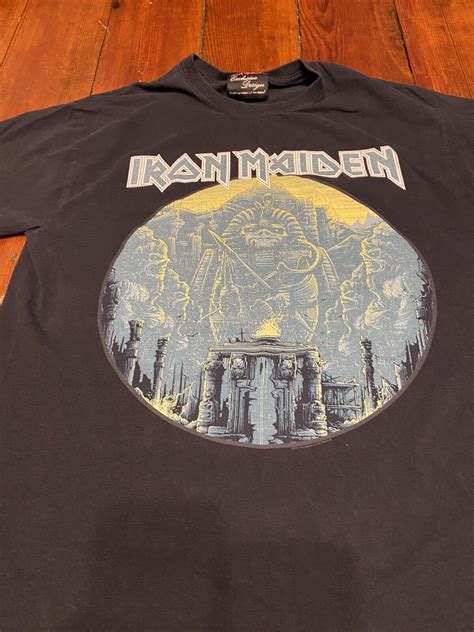 Iron Maiden Exclusive Designs Powerslave Shirt Large Gem