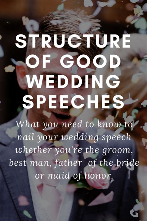 Structure Of Good Wedding Speeches Wedding Speeches And Toasts