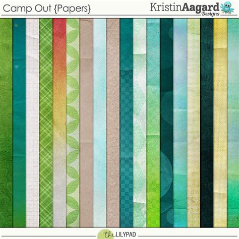 Digital Scrapbook Kit Camp Out Kristin Aagard