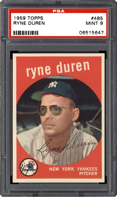 1959 Topps Ryne Duren Psa Cardfacts®