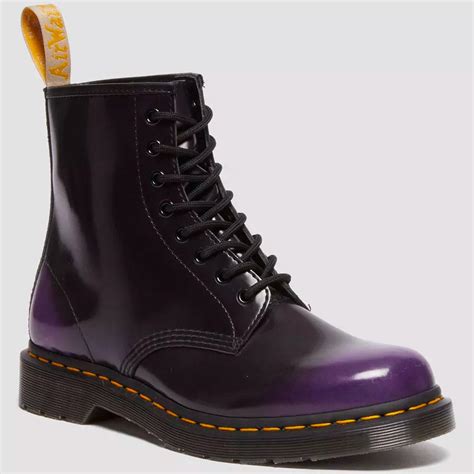 Dr Martens Vegan Oxford Rub Off Boots Rich Purple Black