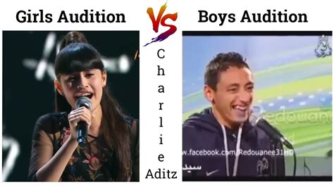 Girls Audition Vs Boys Audition Girls Singing Vs Boys Singing