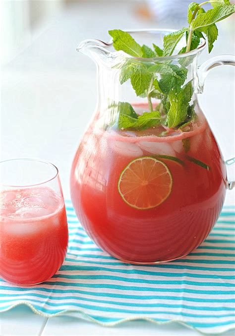 Watermelon Lime Mocktail Eat Yourself Skinny