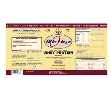 Solgar Whey To Go Protein Powder Vanilla Your Nutrition Shop