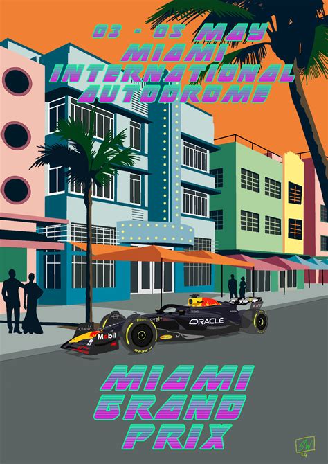 Miami Grand Prix | Poster By Stewart Warner