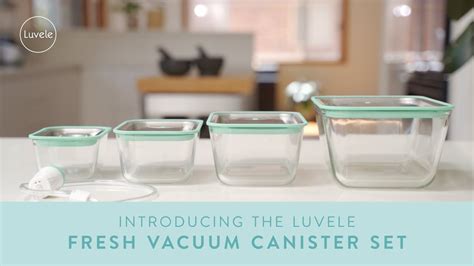 Luvele Glass Vacuum Seal Container Set Plastic Free Meal Prep Containers Youtube