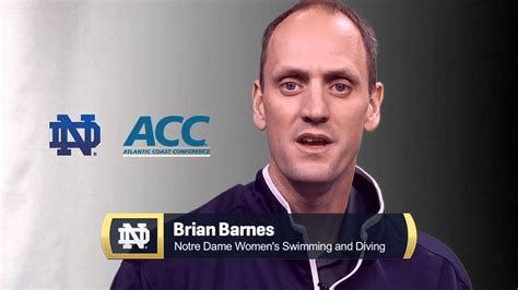 Brian Barnes Acc Reaction Notre Dame Womens Swimming And Diving