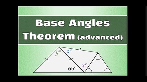 Base Angles Theorem Advanced Youtube