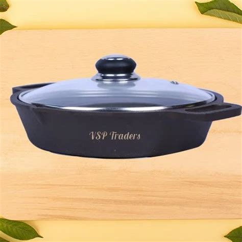 Black Pre Seasoned Cast Iron For Home Round At Rs 910 Piece In