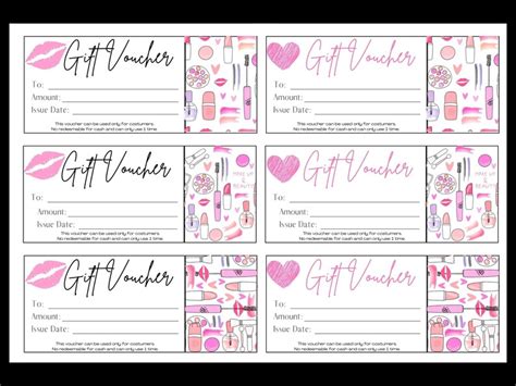 Beauty Gift Certificate Voucher To Print Pdf Mary Kay Beauty