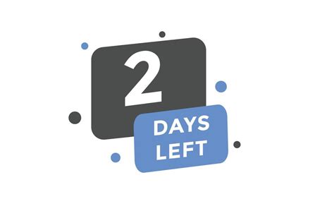 Days Left Countdown Template Day Countdown Left Banner Label