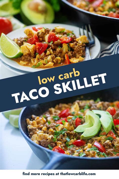 Easy And Cheesy Keto Taco Skillet That Low Carb Life