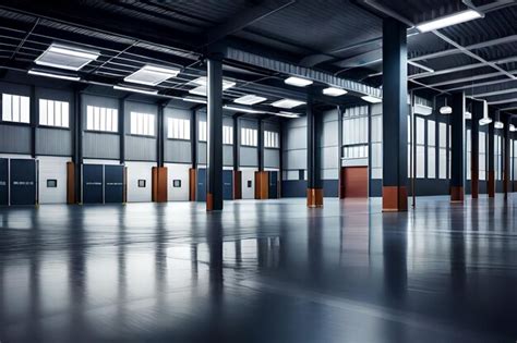 Premium AI Image | empty room with doors that say no one is allowed to ...