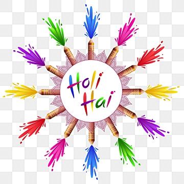 Holi Pichkari Design, Holi, Holi Pichkari, Pichkari PNG and Vector with Transparent Background ...