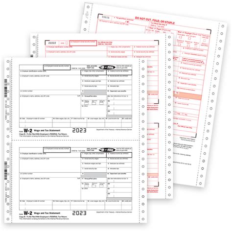 W2 Forms Carbonless Continuous Multipart Zbp Forms