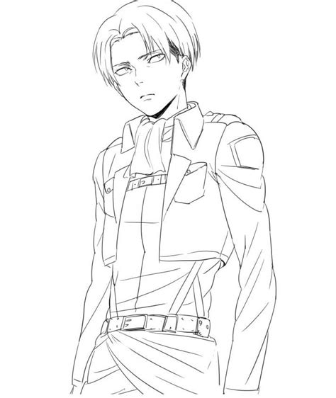 Levi Ackerman Coloring Pages Coloringlib