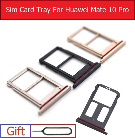 Single Anddaul Sd Memory And Sim Card Tray Holder For Huawei Mate 10 Pro Bla L09 L29 Micro Sd And Sim