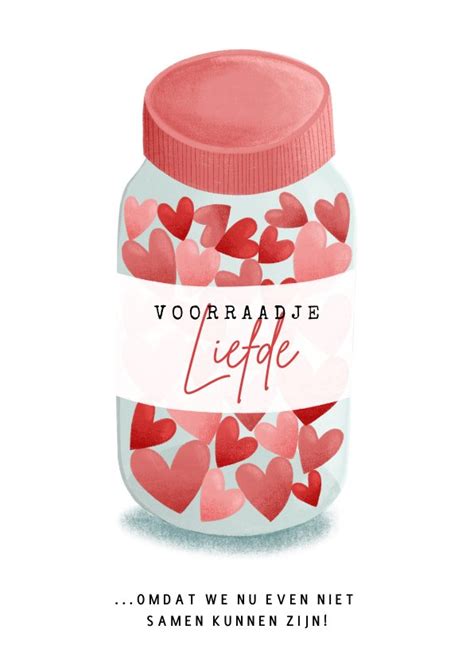 Lieve Liefdekaart Met Voorraadje Liefde Hartjes Kaartje Go