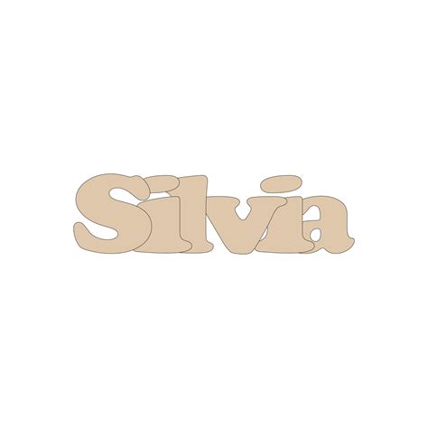 Silvia Nombre Personalizado En Madera Practicosa