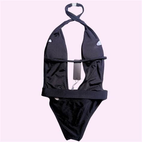 Dolce Gabbana Plunging One Piece Swimsuit Beach Babe Bikini