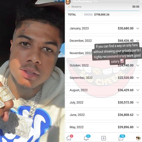 Say Cheese 👄🧀 On Twitter Blueface Reveals How Much He Earns From