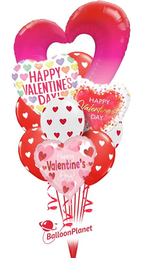 Open Heart No Love With Valentine S Mix Balloon Bouquet 13 Balloons Balloon Delivery By