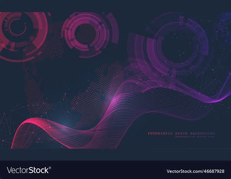 Abstract Global Technology Background Royalty Free Vector