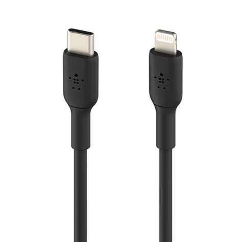 【楽天市場】 ネコポス送料無料 Belkin Boost↑ Charge Usb C To Lightning Mfi認証 Pvcケーブル 1m ブラック Caa003bt1mbk ベル