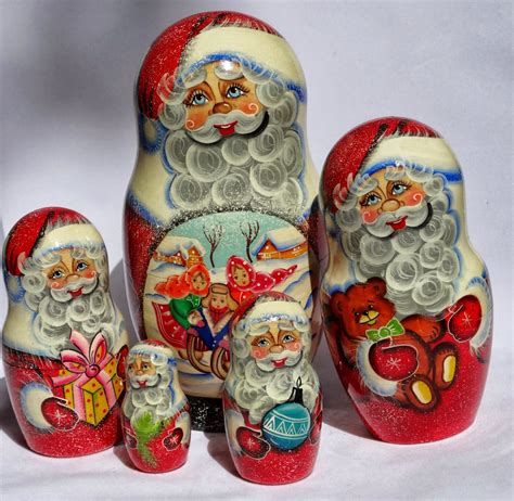 My Lovely Russian Nesting Dolls Christmas And Father Frost