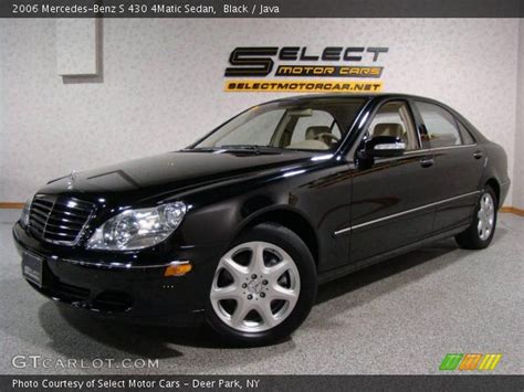 Black 2006 Mercedes Benz S 430 4matic Sedan Java Interior