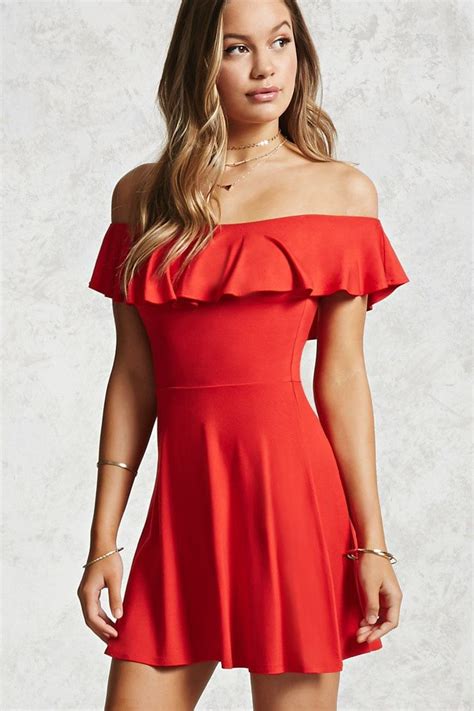 Off The Shoulder Jersey Dress Red Off Shoulder Dress Red Dress Short Dresses