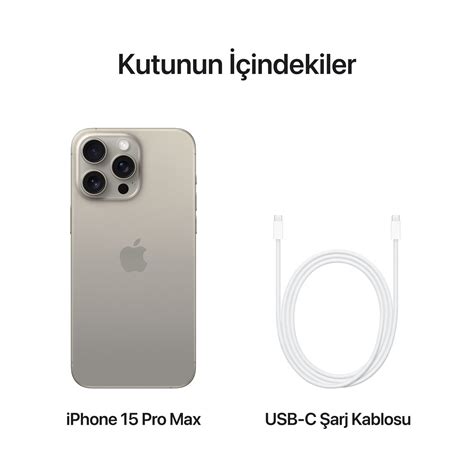 Apple Iphone 15 Pro Max 1tb Natürel Titanyum Troy Estore