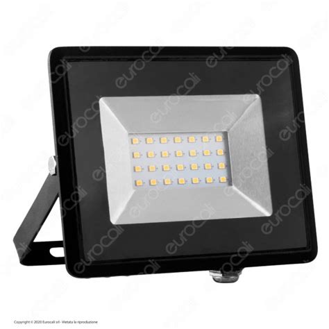 Faro Led Smd W Ultra Sottile Esterno V Tac Vt Nero